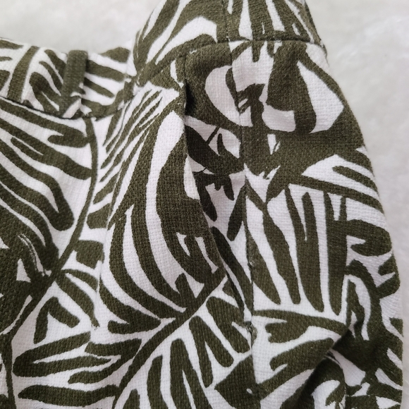 KATE Spade NY The Jackie ankle cropped botanical print textured pants, Sz 4 - Picture 5 of 11